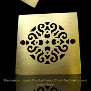 Scrolls-No.-4-4-inch-square-brushed-brass_Designer-Drains