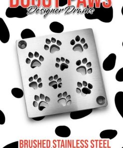 Dog-Paws-Schluter-SB-on-polka-dots_Designer-Drains