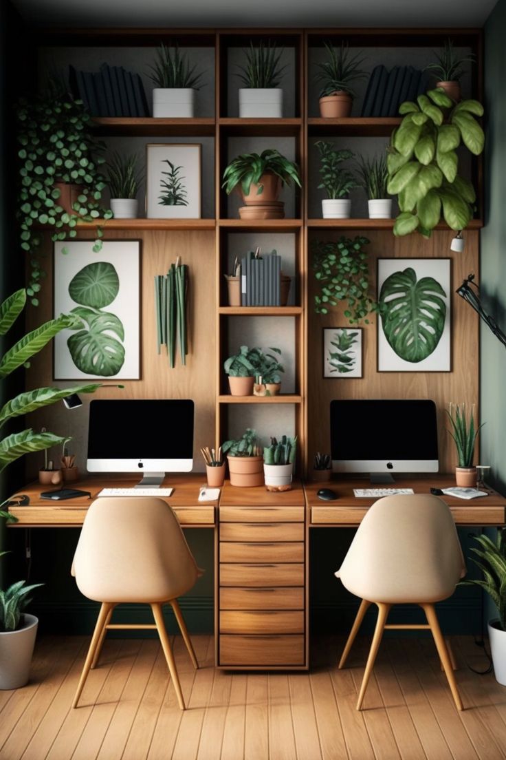 59+ Best Home Office Decoration Ideas _ Modern Office Interior _ Office Home Decor - Decoriacity