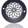 Mandala-4-inch-round-matte-black-clearance_Designer-Drains