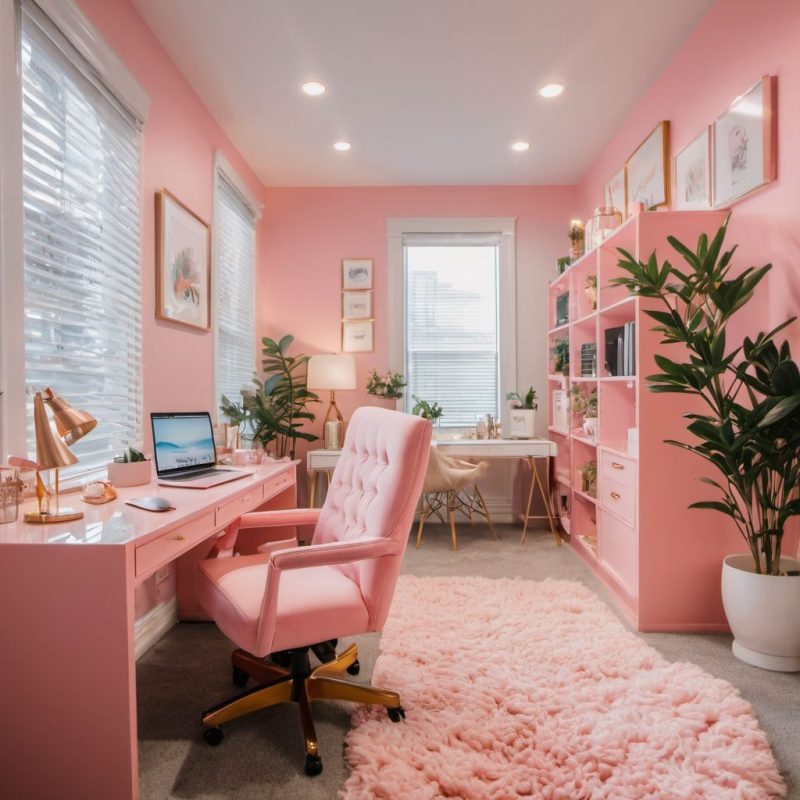 Girly Office Room