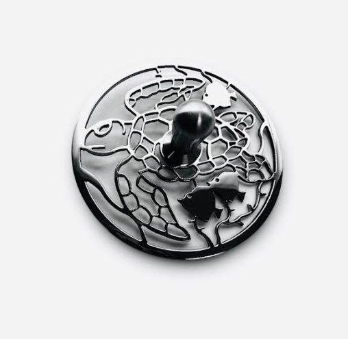 Turtle-sink-stopper-polished-stainless-steel_Designer-Drains