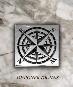 Rose Compass EBBE Replacement Polished-Stainless-Steel by Designer Drains