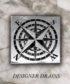 Rose Compass EBBE Replacement Polished-Stainless-Steel by Designer Drains