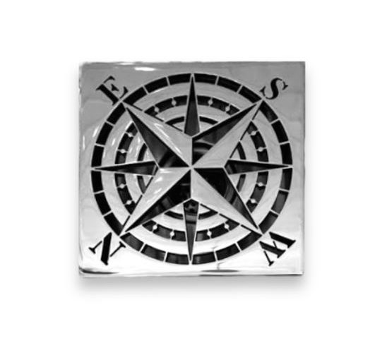 Rose Compass Shower Drain Replacement for FloFx by Designer Drains