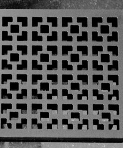 Geometric No 1 square shower drain matte black by Designer Drains