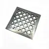 Diamond Design square shower drain cover polished stainless steel by Designer Drains