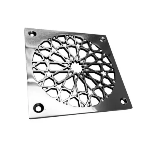 Moresque No. 2 square shower drain polished stainless steel
