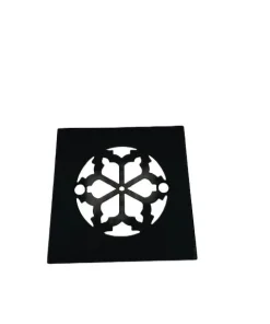 Motif No. 3 4.25 square shower drain matte black