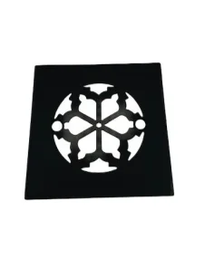Motif No. 3 4.25 square shower drain matte black