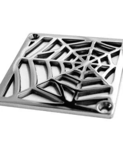 Nature Spider Web square shower drain replacement for Schluter Kerdi by Designer Drains