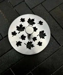 Maple Leaves stopper on black tile