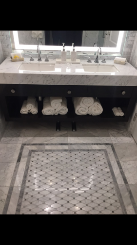 Post Oak Bathrooms Feature A Double Vanity.