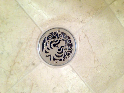 325-Round-Drain-Shower-Grate-Designer-Drains-Octopus-Installed