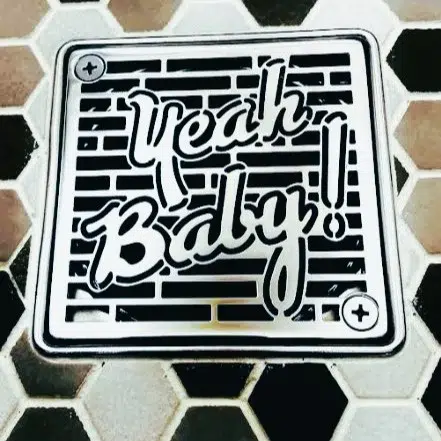 Yeah-Baby square shower drain replacement for Schluter installed.